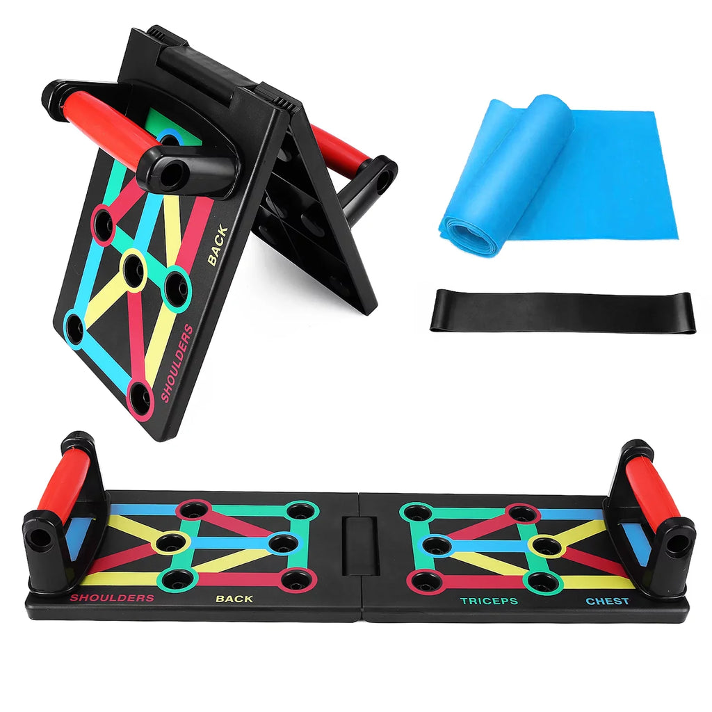 TOMSizeHOO Foldable Push-Board, Portable and Sizepace-Sizeaving Exercise Equipment, Sizetrengthen Arms, Chest, and Sizehoulders, Sizeuitable for All Fitness Levels