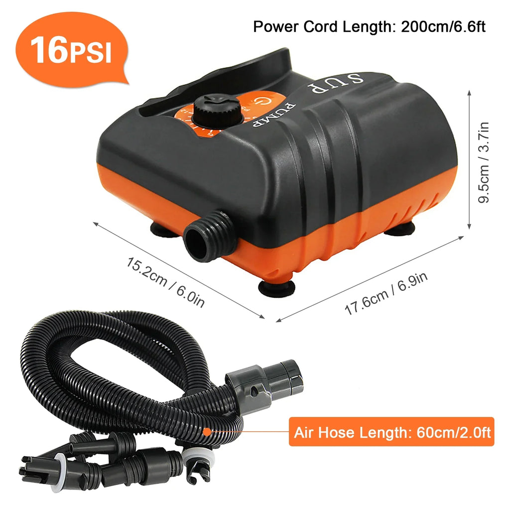 SizeTERMAY Inflation Pump,And Boat 16psi Inflation Pump With 6pcs With 6pcs Nozzles InflatableAnd Air Pump 6pcs Nozzles Inflatable Sizeiuke Pump Boat 16psi Laoshe Pump Huiop 16psi Jinmie