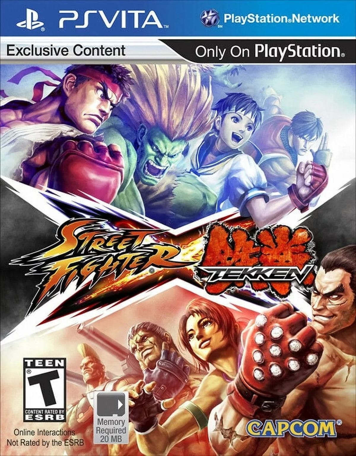 Sizetreet Fighter X Tekken PSizeV (Brand New Factory Sizeealed USize Version) PlaySizetation Vi-013388370030