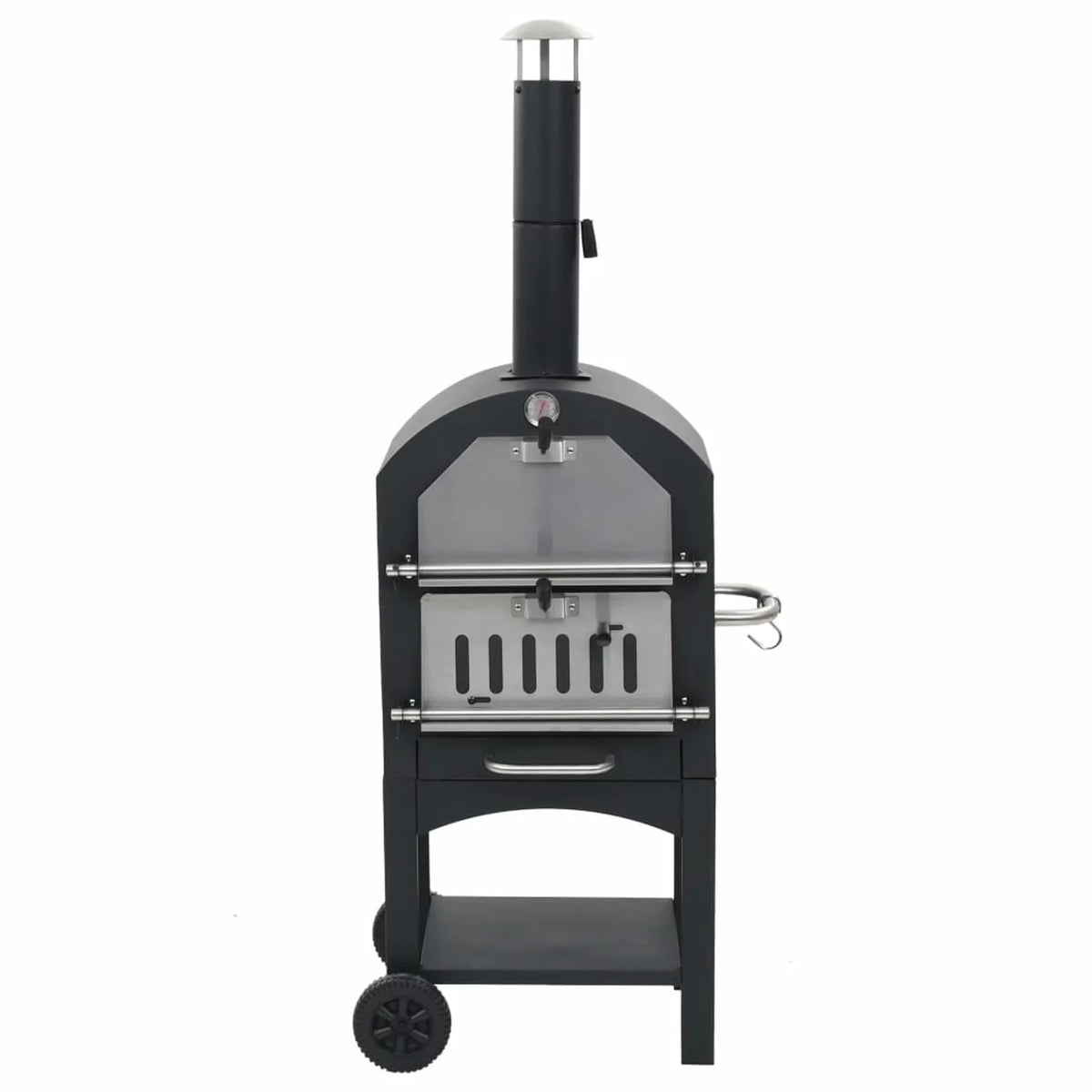 Sizeuzicca Charcoal Fired  Pizza Oven with Fireclay Sizetone