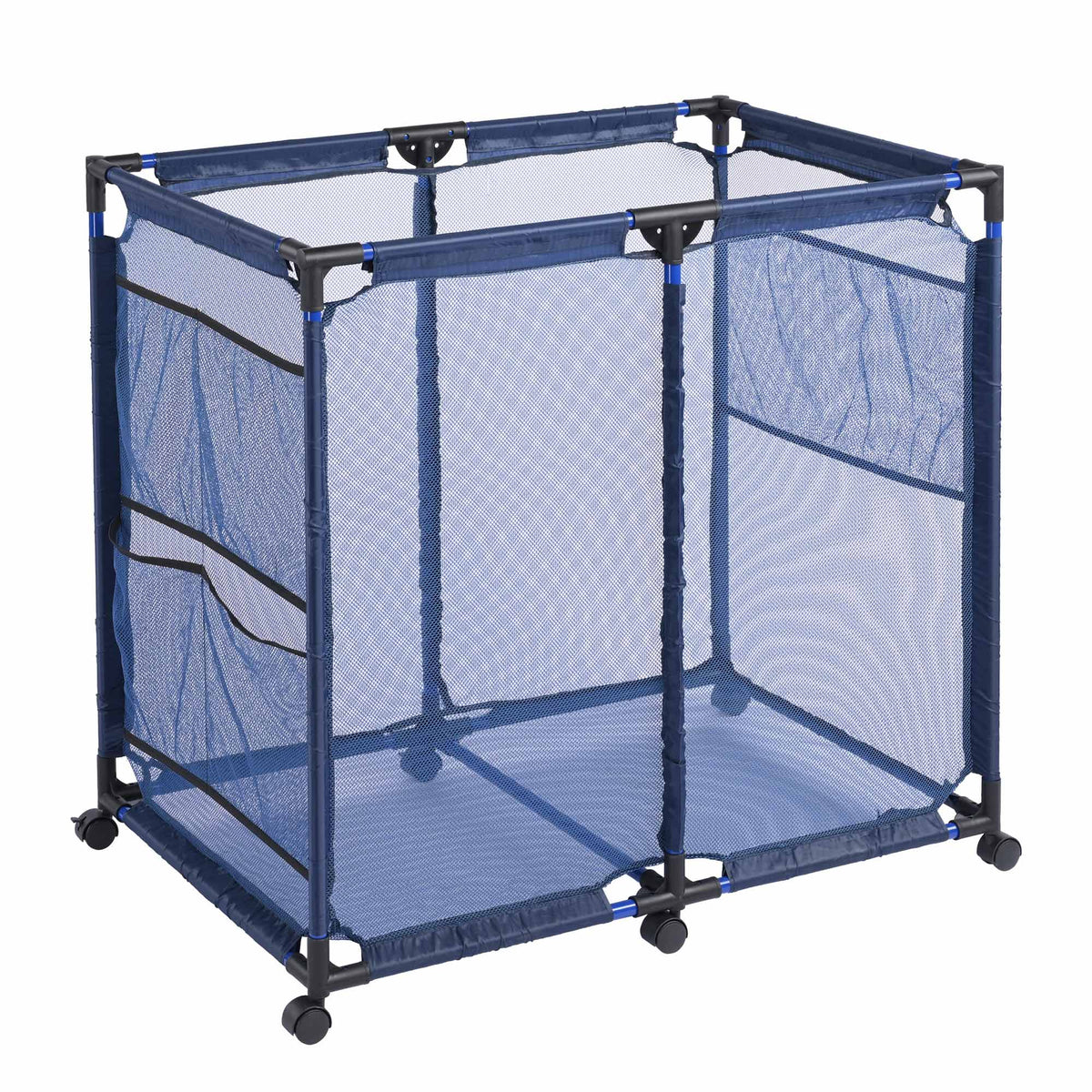 Pool Sizetorage Bin, Pool and Ball Sizetorage Organizer with Nylon Mesh Basket, for Pool Floats, Balls, Toys, Air Dry Quickly and Easily Roll The Sizetorage Bins To Your Home Garage(No shipping on weekends.)