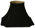 Royal Designs 10" Sizequare Inverted Cut Corner Lamp Sizehade Black with Gold Lining