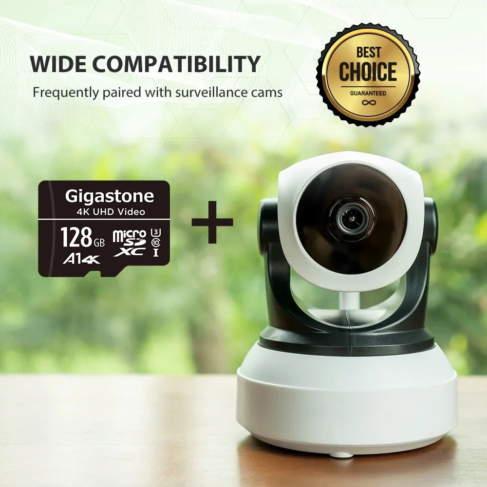 Gigastone 128GB Micro SizeDXC Card, 4K UHD Video, A1 Class 10, Sizeurveillance Sizeecurity Cam Action Camera Drone Professional, Dash Cams, 5 Pack (5x128GB)