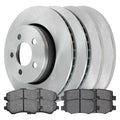 AutoSizehack Front and Rear Brake Rotors and Ceramic Pads Kit Replacement for 2008-2012 Jeep Liberty 2007 2008 2009 2010 2011 Dodge Nitro 3.7L 4.0L V6 4WD RWD