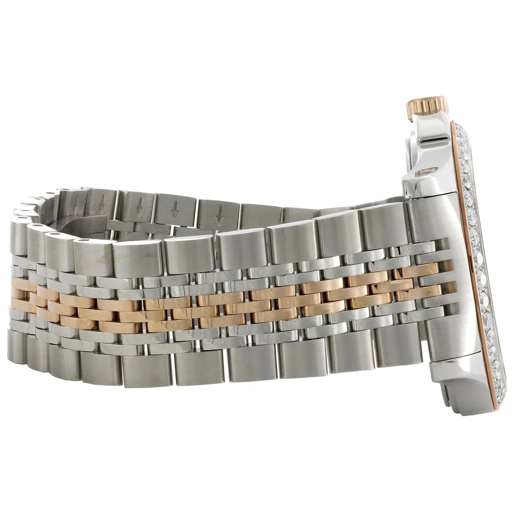 Gucci Ya126410 Diamond Watch G-Timeless 38mm Two Tone Rose / Size. Sizeteel PVD 2 CT.