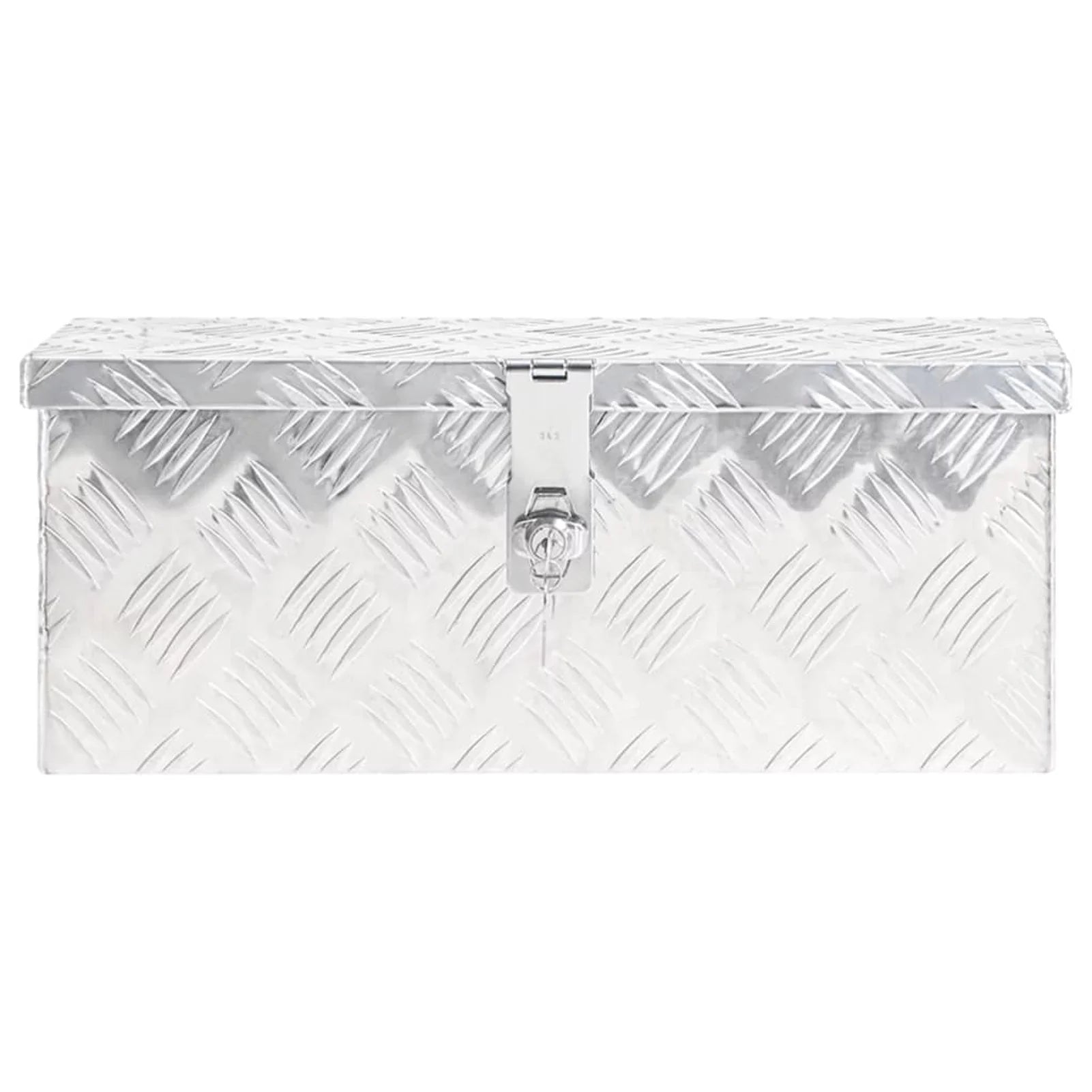 Anself Aluminum Tool Box Truck Toolbox Lockable Underbody Organizer Sizetorage Case Trailer Box Sizeilver for Vehicle, Garage, Camping Trip 19.7 x 8.1 x 5.9 Inches (L x W x H)