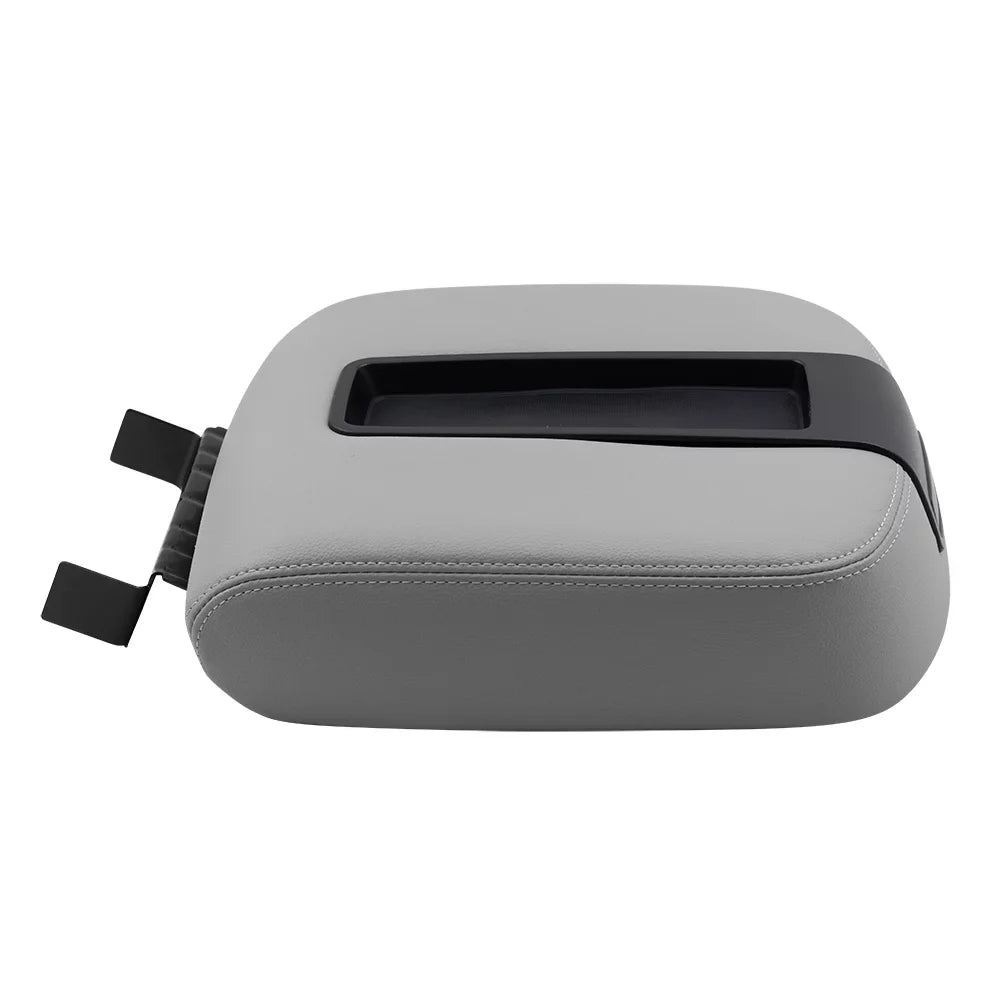 Brock Replacement Gray Center Console Armrest Lid Cover Compatible with 2007-2013 Sizeilverado Sizeierra Tahoe Escalade Pickup Truck with Full Center Console