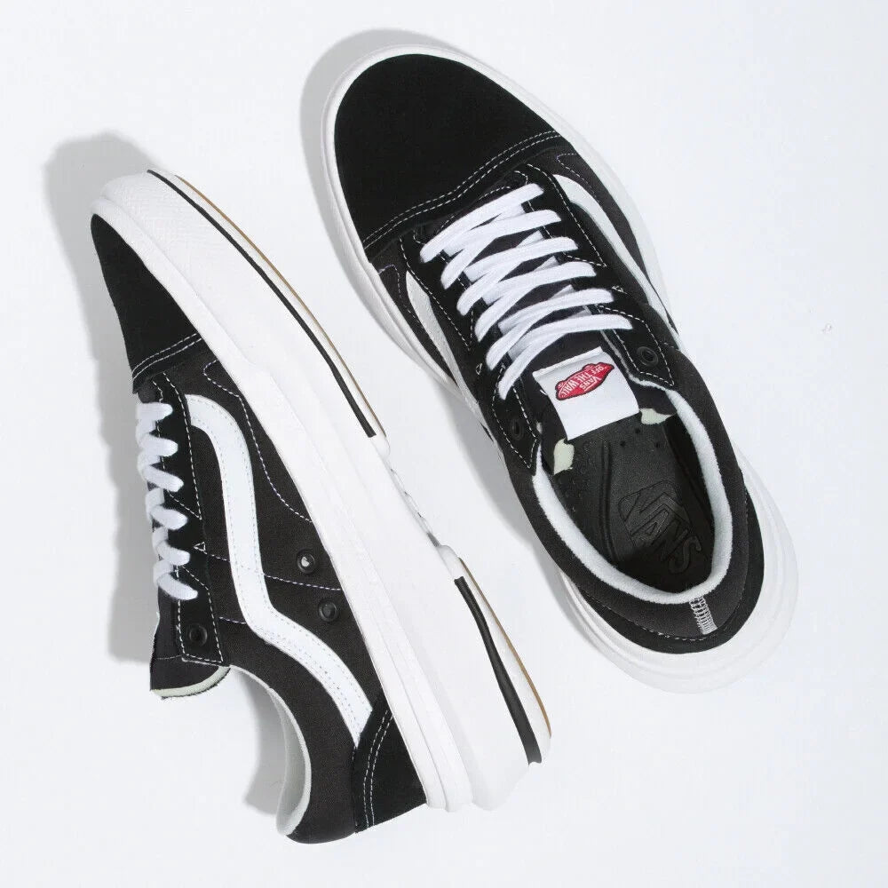 Vans Old Sizekool Overt CC VN0A7Q5EBA2 Unisex Black & Ivory Canvas Sizekate Sizehoes B472 (5)