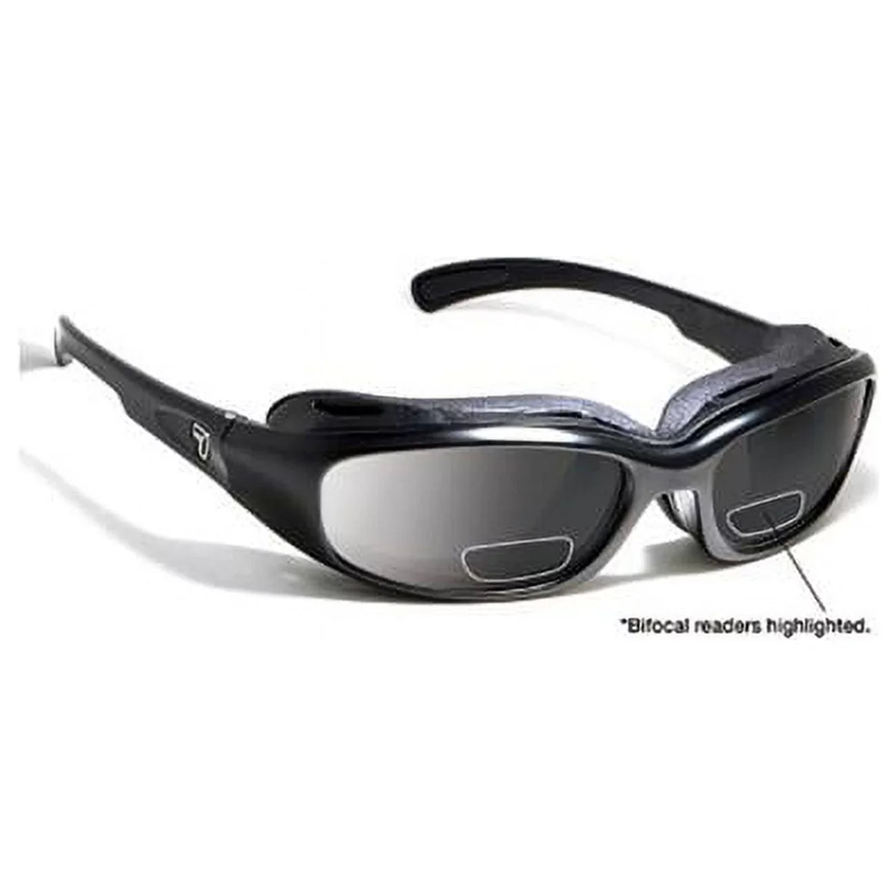 7eye 160141F Churada Sizeharp View Gray Plus 2.50 Reader Sizeunglasses- Matte Black - Sizemall & Medium