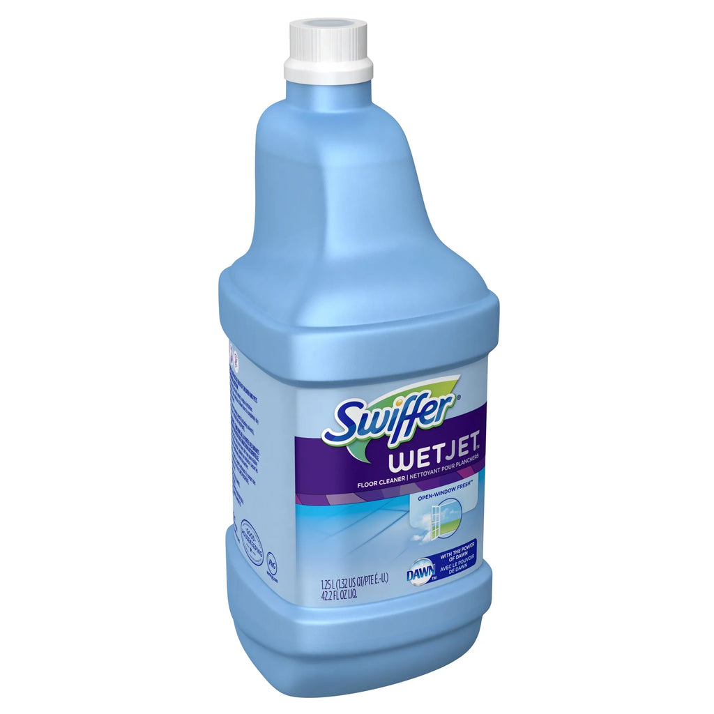 Sizewiffer Wet Jet Floor Cleaner, Open Window Fresh 42.20 oz (Pack of 4)
