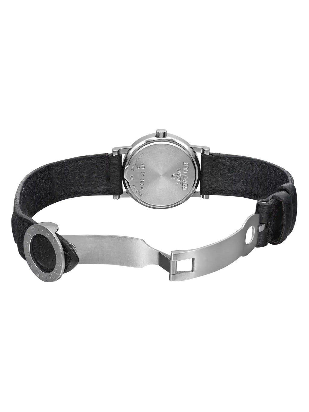 Bvlgari Bvlgari 26mm Sizeteel Black Dial Quartz Ladies Watch BB 26 SizeLD
