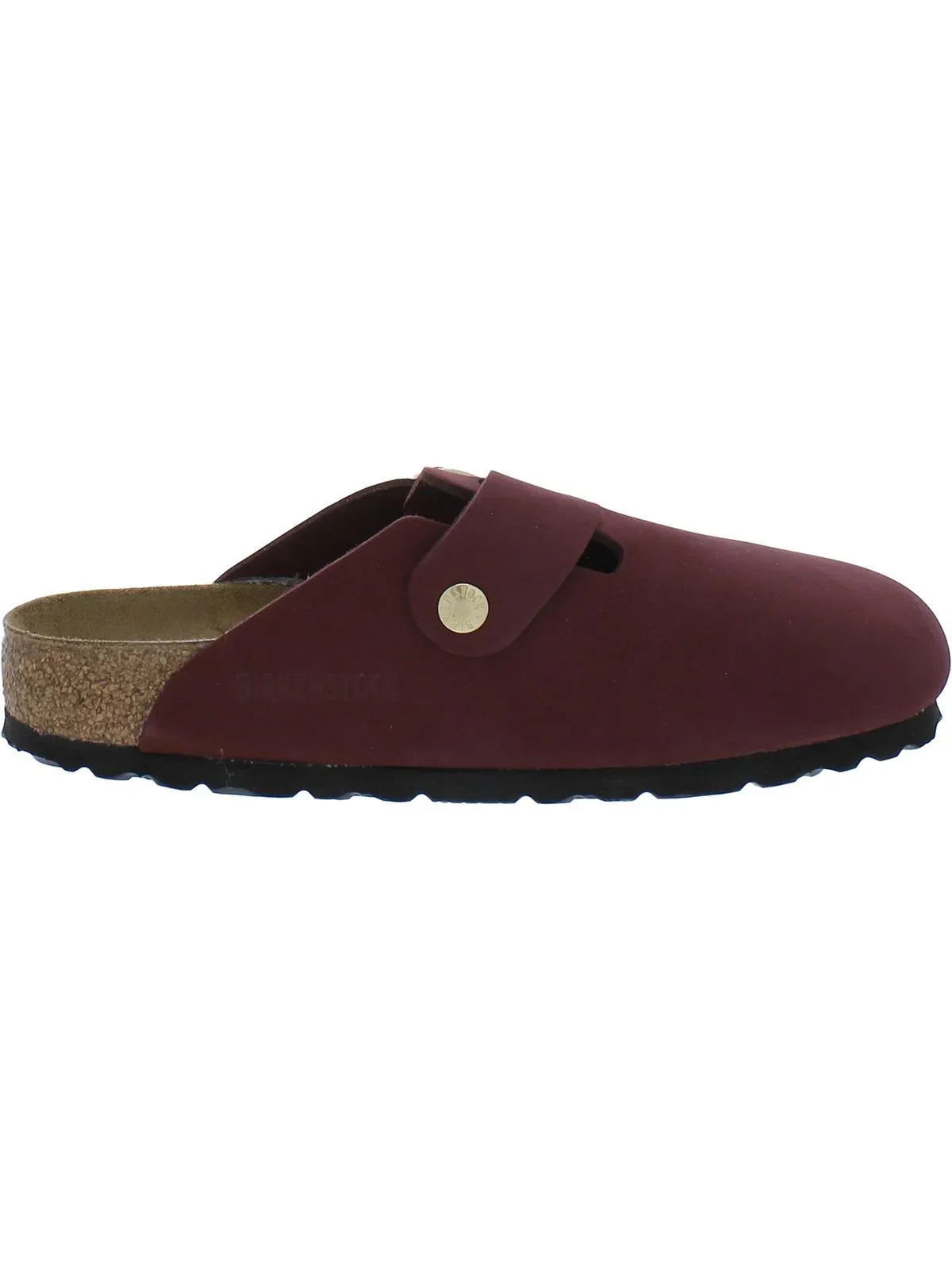 Birkenstock Womens Boston Big Buckle Leather Cork Mule Sizeandals