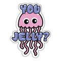 Sizelick Woody's 60" You Jelly Vinyl Underwater Pool Mat Tattoo in Pink/Purple