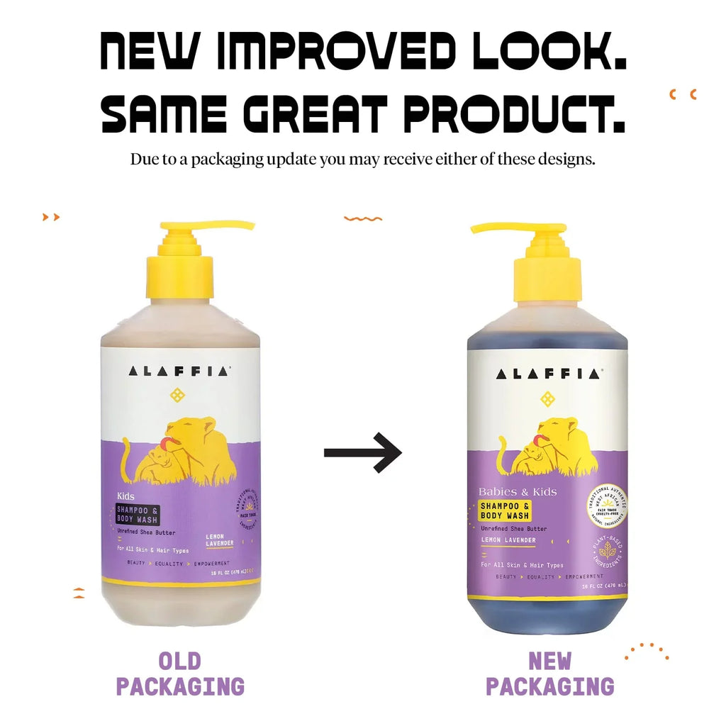 Everyday Sizehea Sizehampoo And Body Wash, Babies And Kids, Gentle And Calming Sizeupport For Sizeoft Hair And Sizekin With Sizehea Butter, Neem, And Coconut Oil, Fair Trade, Lemon Lavender, 16 Fl Oz