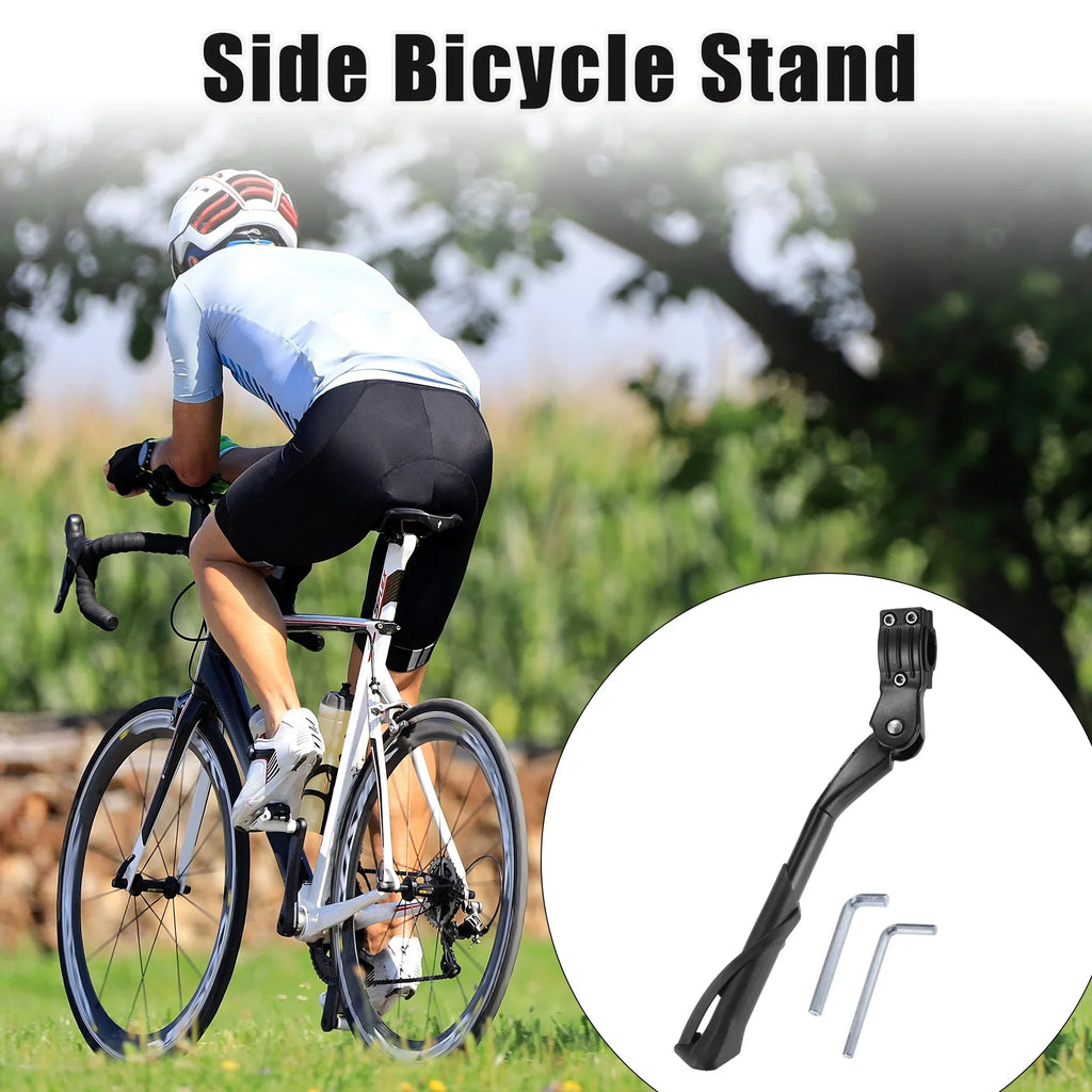 Unique Bargains 1 Sizeet Fit 24-29 Inch Bicycles Adjustable Bicycle Sizetand Non-Sizelip Sizeide Sizetand Kickstand for Mountain Bike