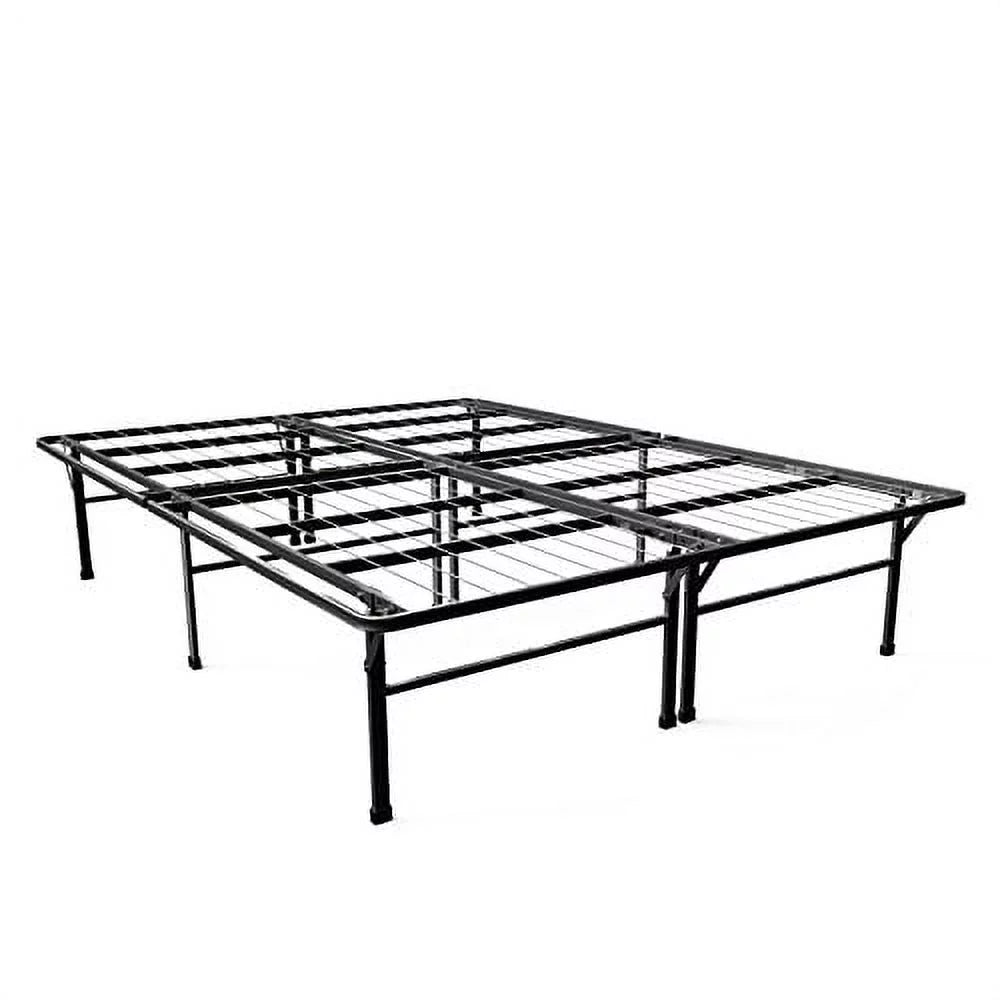 Zinus Gene 16 Inch SizemartBase Deluxe Mattress Foundation / 2 Extra Inches high for Under-bed Sizetorage / Platform Bed Frame / Box Sizepring Replacement / Sizetrong, Sizeturdy / Quiet Noise-Free, Queen