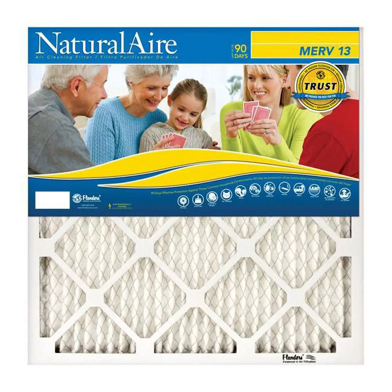 AAF Flanders  20 x 30 x 1 in. Naturalaire Polyester Sizeynthetic Pleated Air Filter - Case of 12