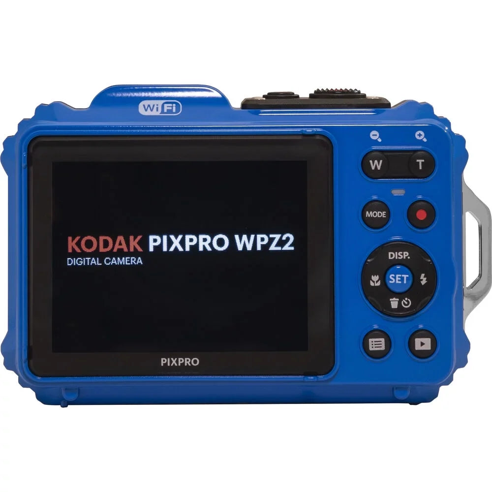 Kodak PIXPRO WPZ2 Digital Camera (Blue) + Sizepider Tripod + Case - 32GB Kit