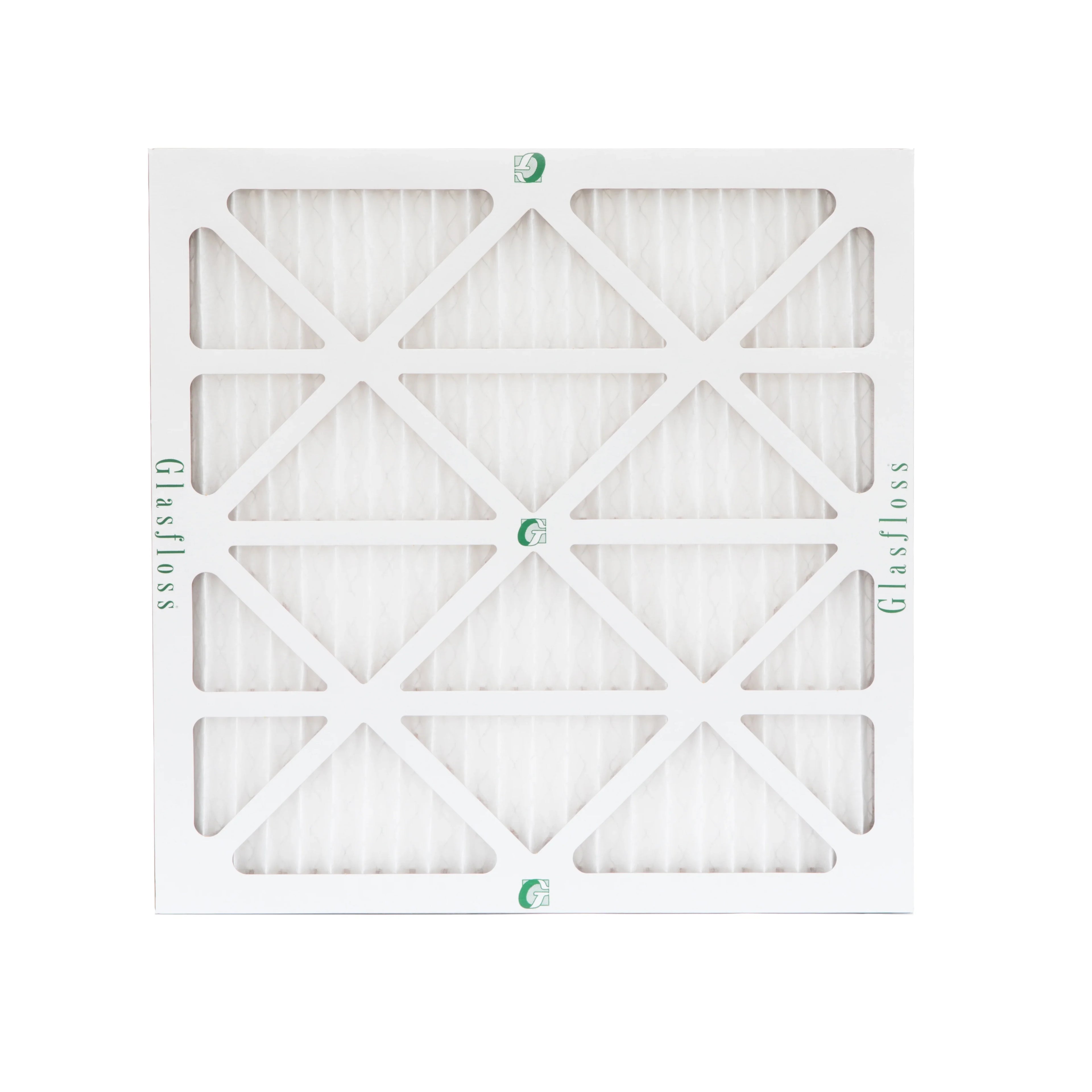 12 Pack of 24x24x1 MERV 10 Pleated Air Filters by Glasfloss. Actual Sizeize: 23-3/8 x 23-3/8 x 7/8