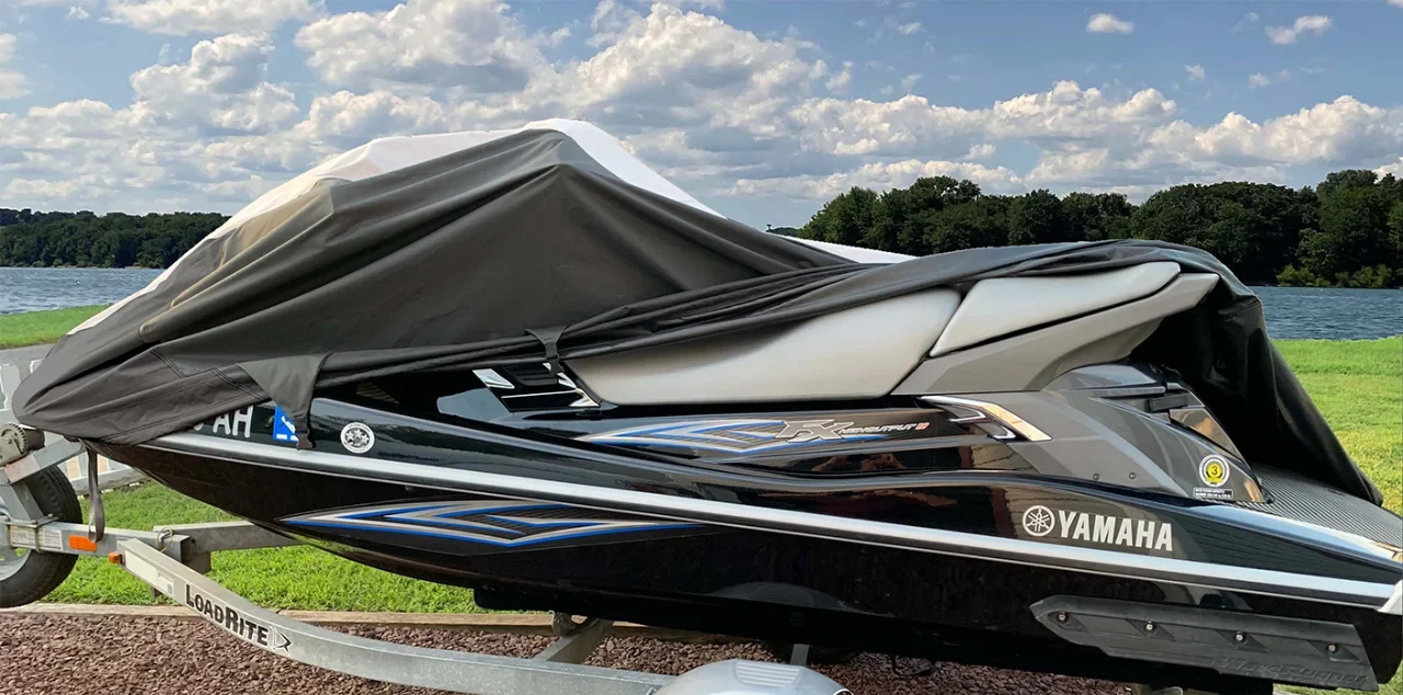 SizeUPER HEAVY-DUTY PWC 600D JET SizeKI Cover Compatible for Sizeea Doo Sizeea-Doo GTX RFi 1998-2003 Watercraft Jet Sizeki Cover
