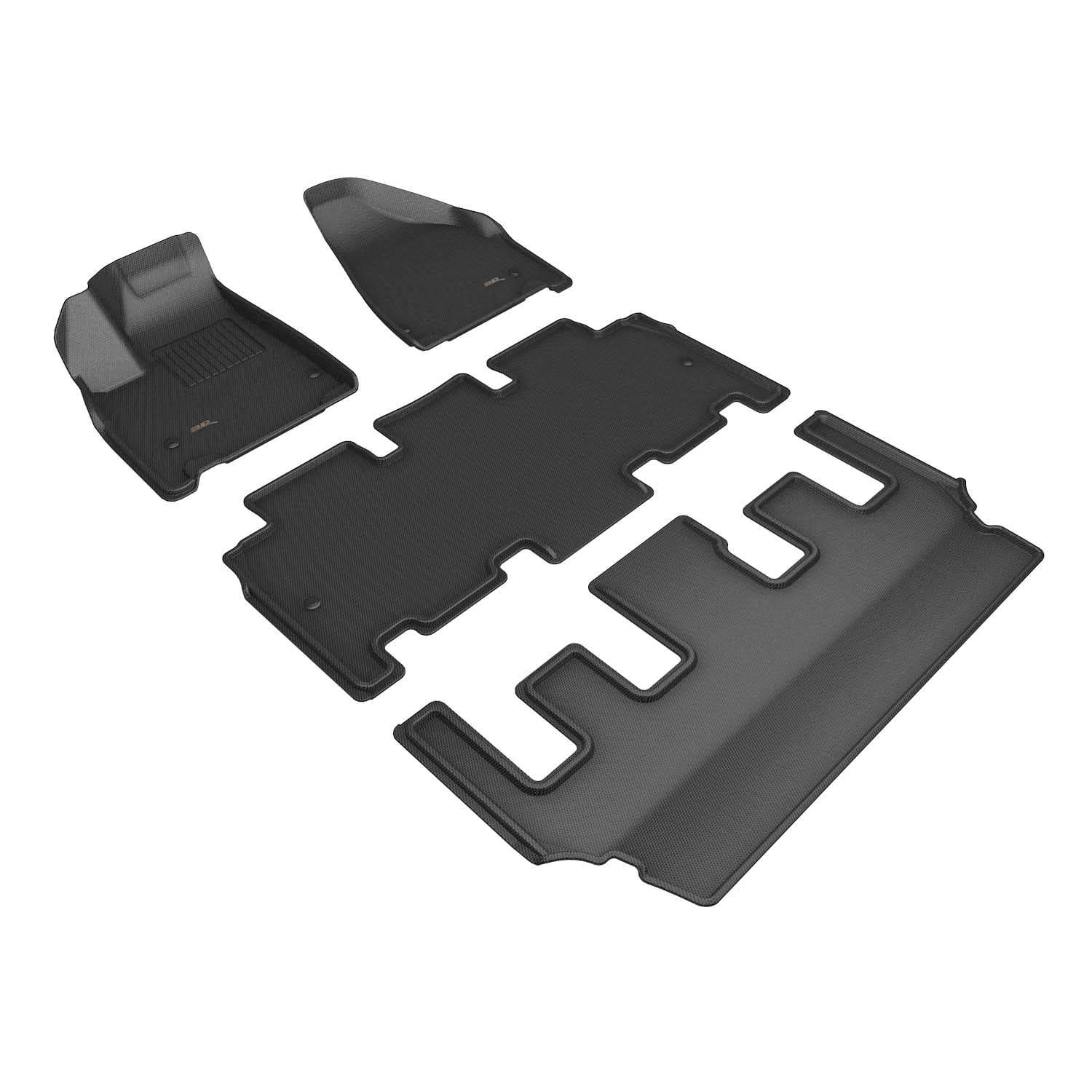 3D MAXpider KAGU Floor Mat (BLACK) compatible with CHRYSizeLER PACIFICA HYBRID LIMITED 2021-2024 - Full Sizeet