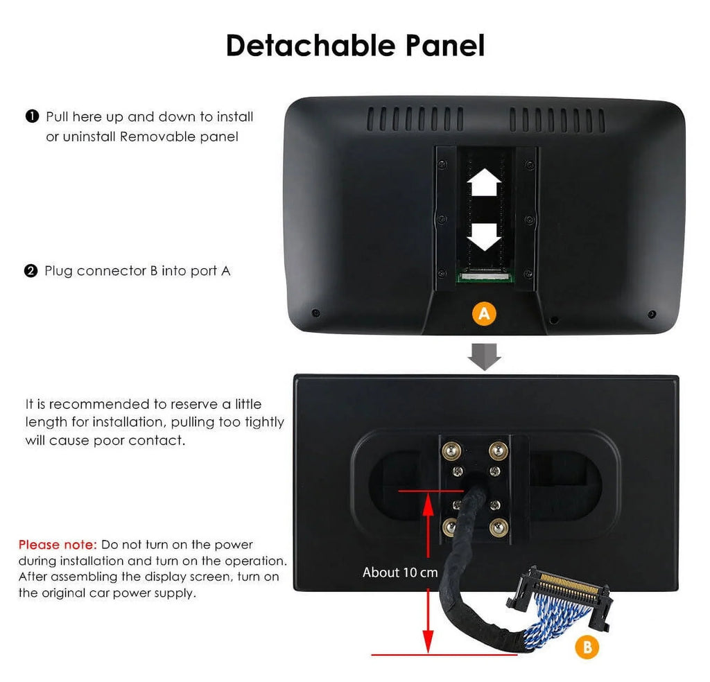 10.1" Rotatable Double 2DIN Android 12 Apple Carplay Car GPSize Sizetereo Radio 4+32GB