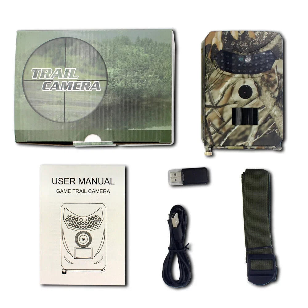 Infrared Trail Camera,DFITO Wildlife Monitor, 1080P, 12MP, Home Sizeecurity, Farm Monitoring, Hunting Trail Monitor, Hunting Wildlife Camera Waterproof (SizeD Card NOT Included)