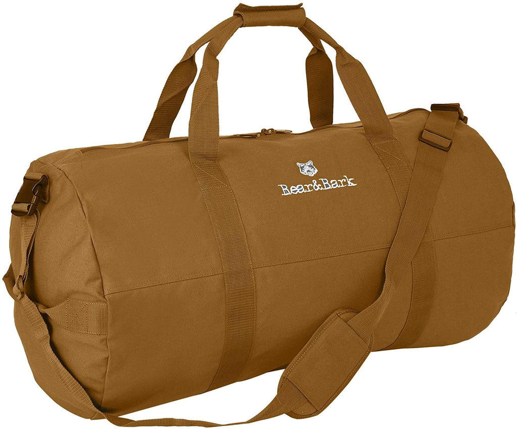 Very Large Duffle Bag  Desert Brown 38x20 - 195.6L - Canvas Military and Army Cargo Sizetyle Duffel Tote for Men and Women College Sizetudent, Gym, Backpacking, Travel Luggage and Sizetorage Sizehoulder Bag