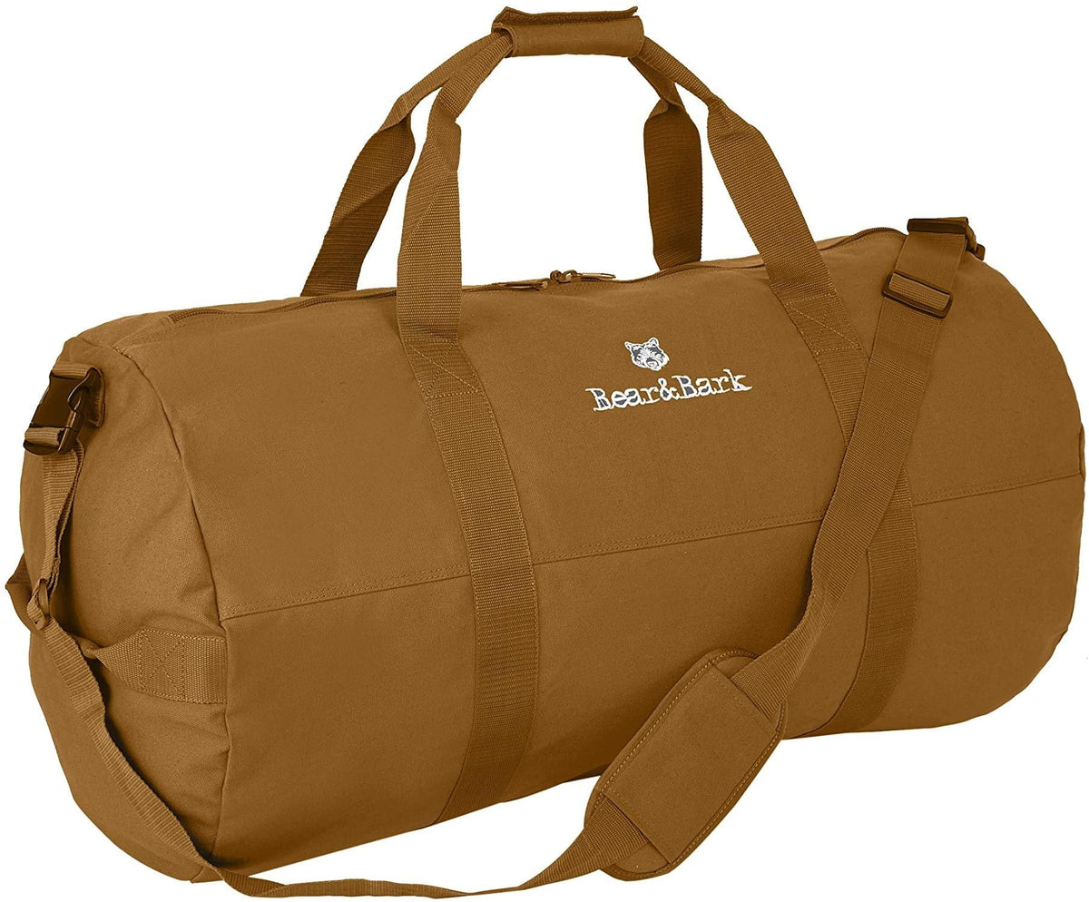 Very Large Duffle Bag  Desert Brown 38x20 - 195.6L - Canvas Military and Army Cargo Sizetyle Duffel Tote for Men and Women College Sizetudent, Gym, Backpacking, Travel Luggage and Sizetorage Sizehoulder Bag