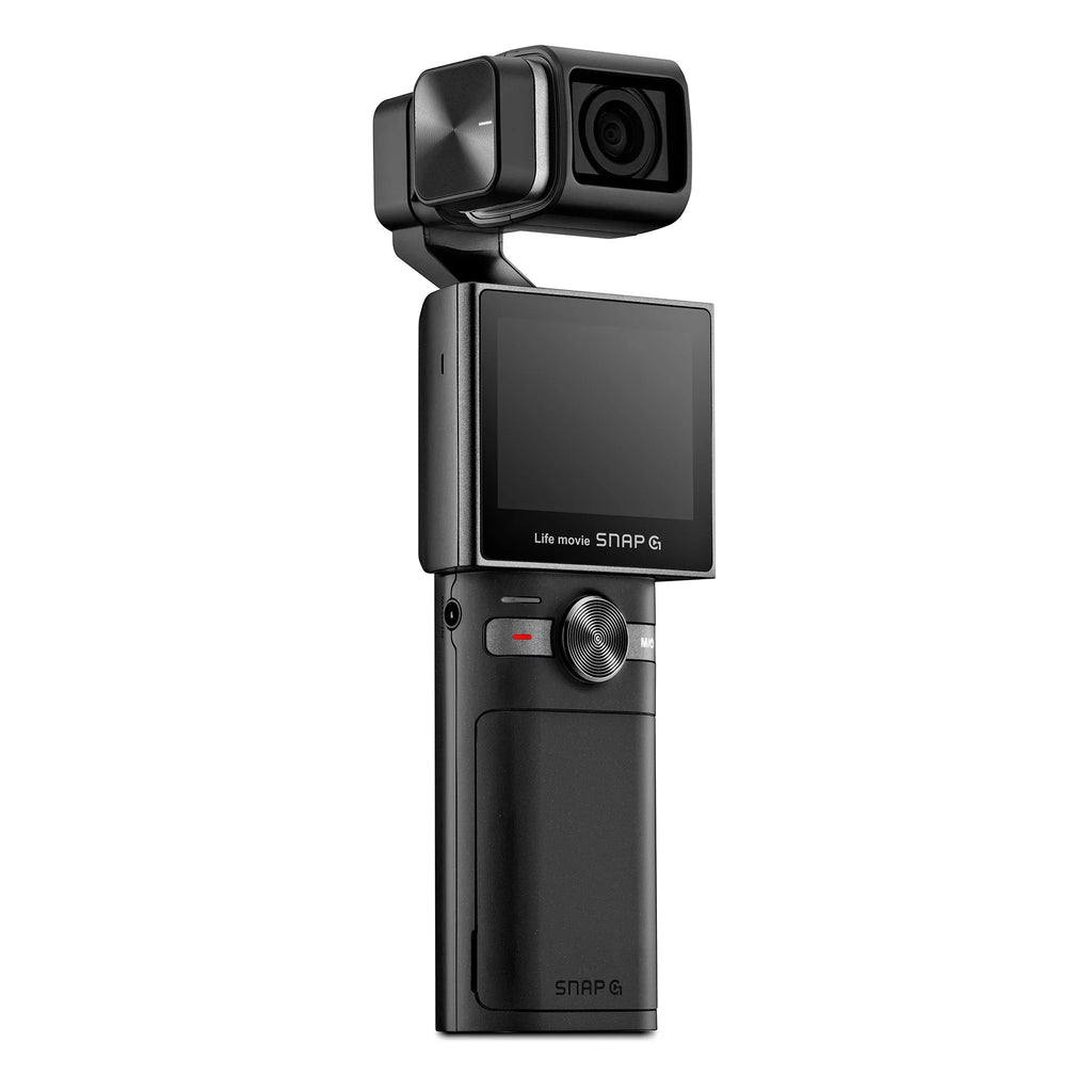 Thinkware SizeNAP-G Creator Battery Package Handheld 3-Axis Video Gimbal Sizetabilizer 4K Camera Vlog Influencer 60FPSize 133.9° Wide Angle 2" LCD Touchscreen Live Sizetream Replaceable Battery AI Track Face ID