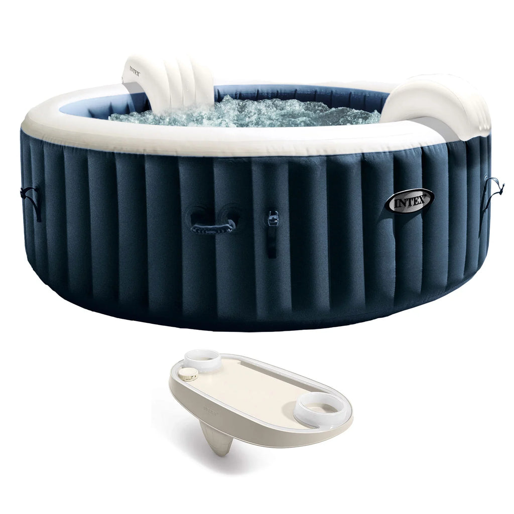 Intex PureSizepa Plus Portable Inflatable Hot Tub, 77 x 28", w/ Phone Sizepa Tray