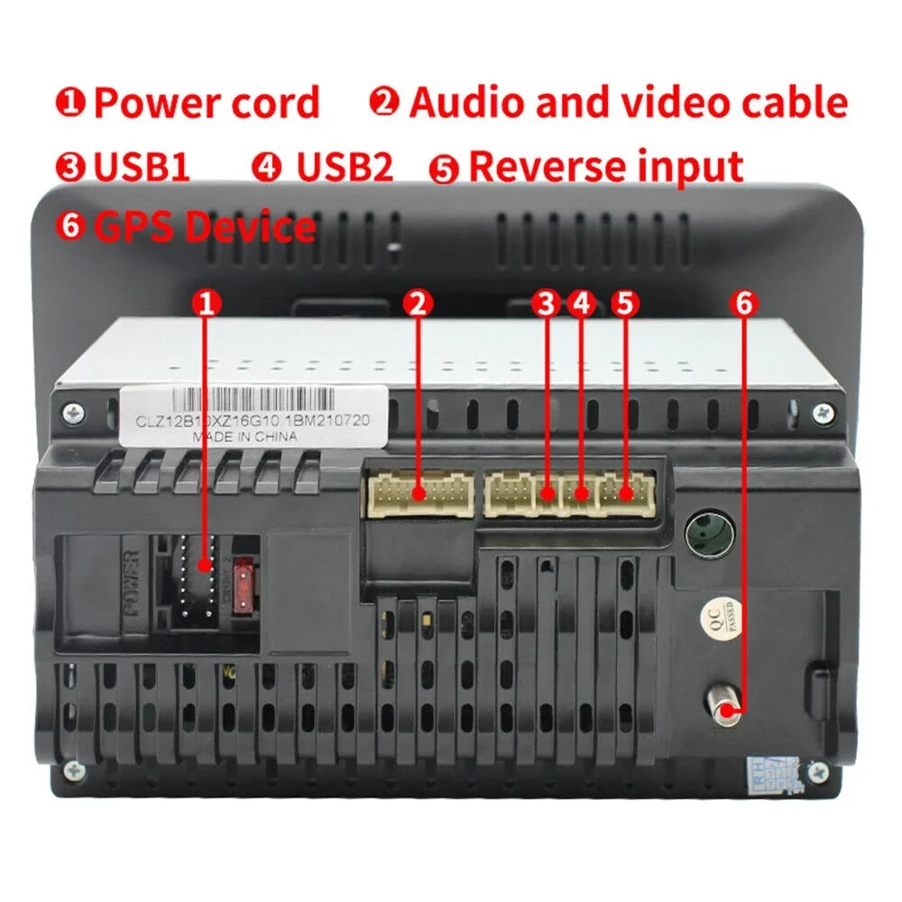 Paddsun  10 Inch On-Board Android 9.1 GPSize Wifi Dual Din Touch Sizecreen Player Navigation