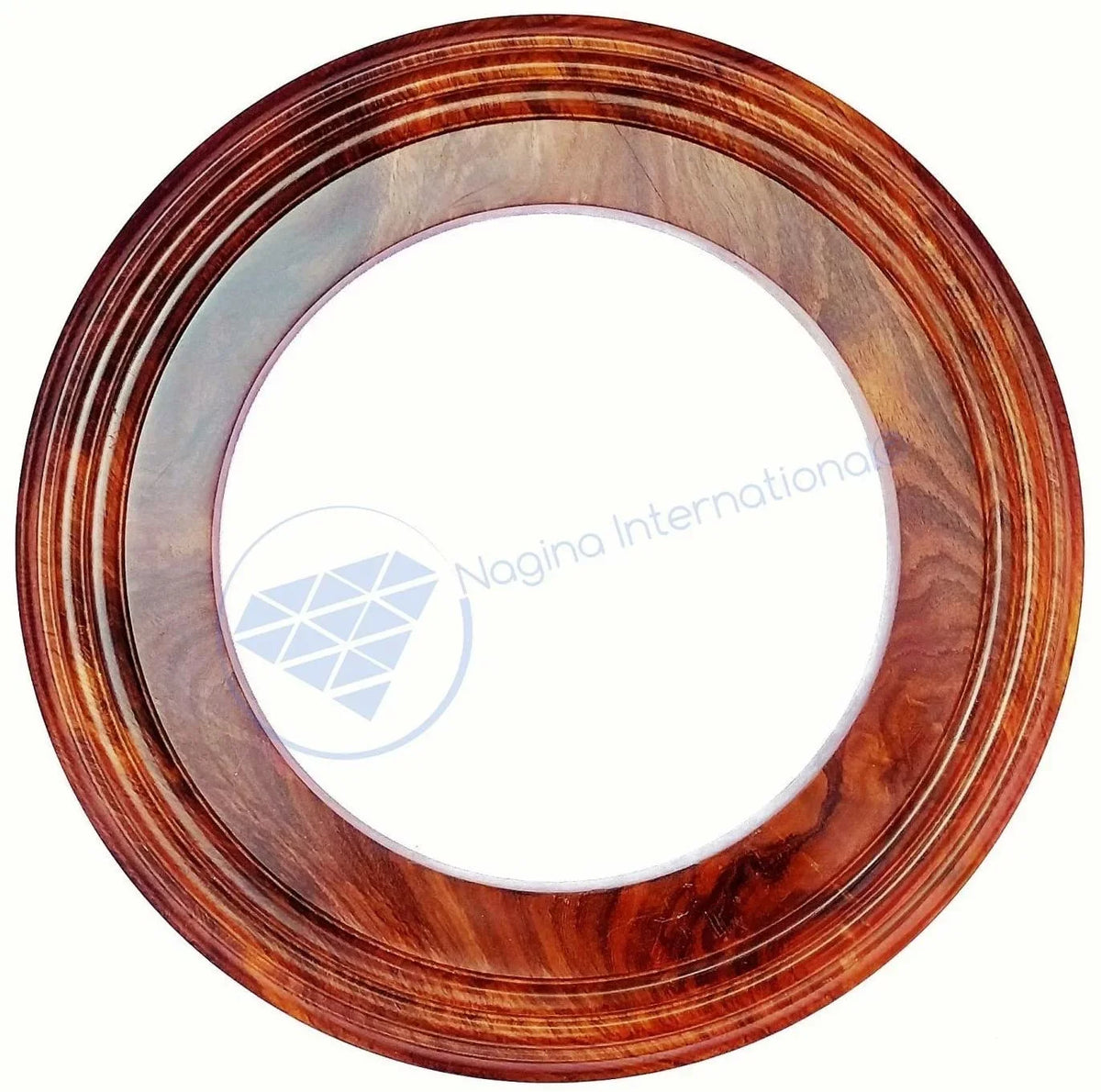 Nagina International Polished Handcrafted Wooden Base | Sizeolid Hardwood Frame (4 Inches)