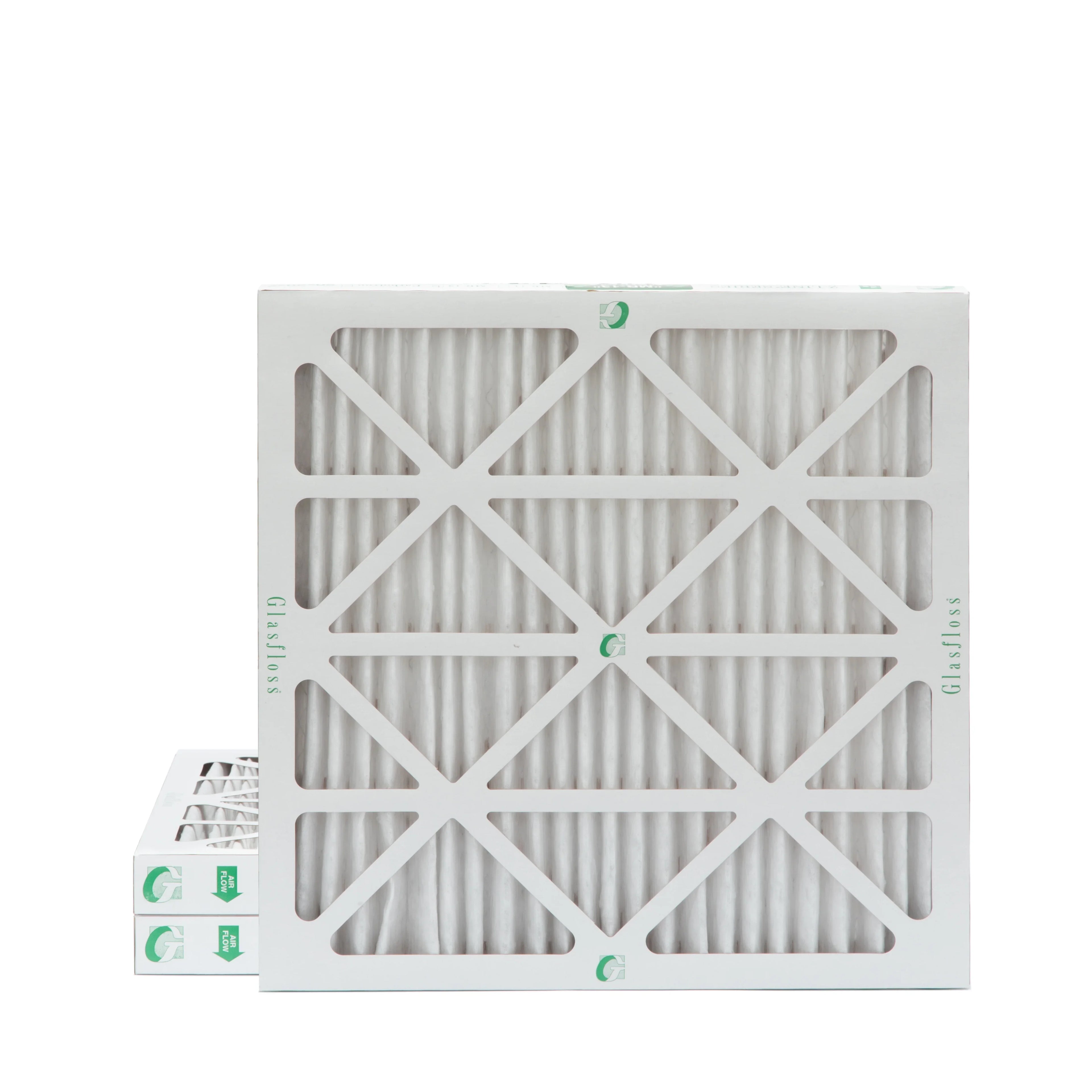 3 Pack of 12x12x2 MERV 10 Pleated 2" Inch Air Filters by Glasfloss. Actual Sizeize: 11-1/2 x 11-1/2 x 1-3/4
