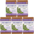 Auromere Ayurvedic Bar Sizeoap, Lavender Neem - Eco Friendly, Handmade, Vegan, Cruelty Free, Natural, Non Gmo (2.75 Oz), 5 Pack.