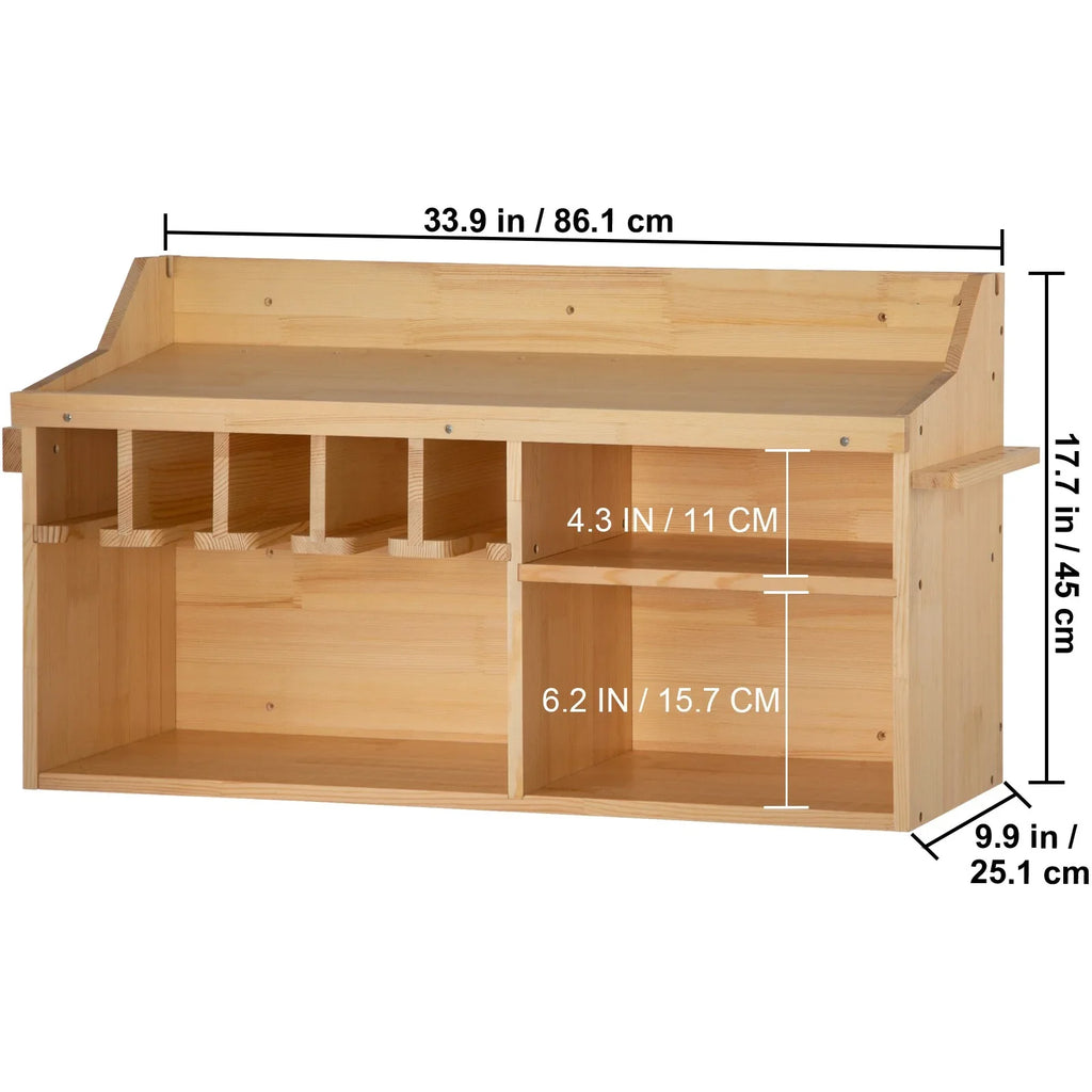 BENTISizeM Power Tool Organizer Drill Wall Tool Holder 5 Sizelots 4-shelf Wall Mounted