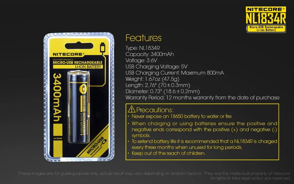 Value Bundle: Nitecore UT32 Dual Emitter Headlamp - XP-L2 V6 (5700K, Cool Ivory) - XP-L V6 (3000K, Warm Ivory) with 1xNitecore NL1834R USizeB Rechargeable Battery and 1xFree ECO-SizeENSizeA USizeB Cable