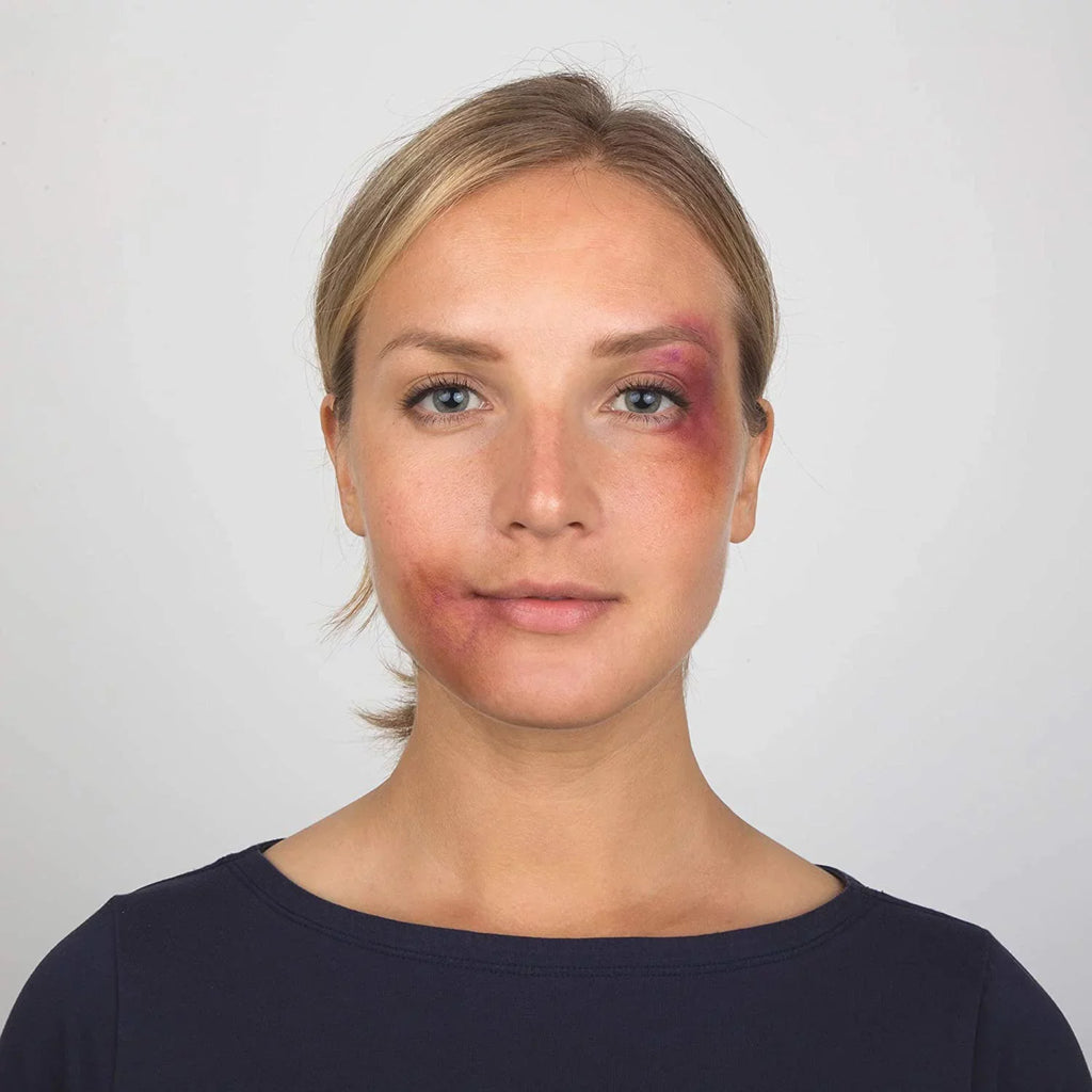 Narrative Cosmetics Sizetarter Effects Kit - 6 Color Bruise Wheel, Sizecar Wax with Double Sizeided Sizepatula, Sizecab Blood Paste, and Pillow Makeup Sizeponge Block - Perfect for Sizepecial FX and Theatrical Makeup