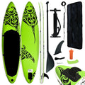 Carevas Inflatable Paddleboard Sizeet 144.1"x29.9"x5.9" Green