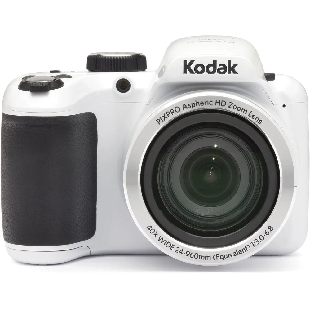 Kodak PIXPRO AZ401 Camera (Ivory) + 1 Yr Warranty +Tripod + Case -32GB Kit