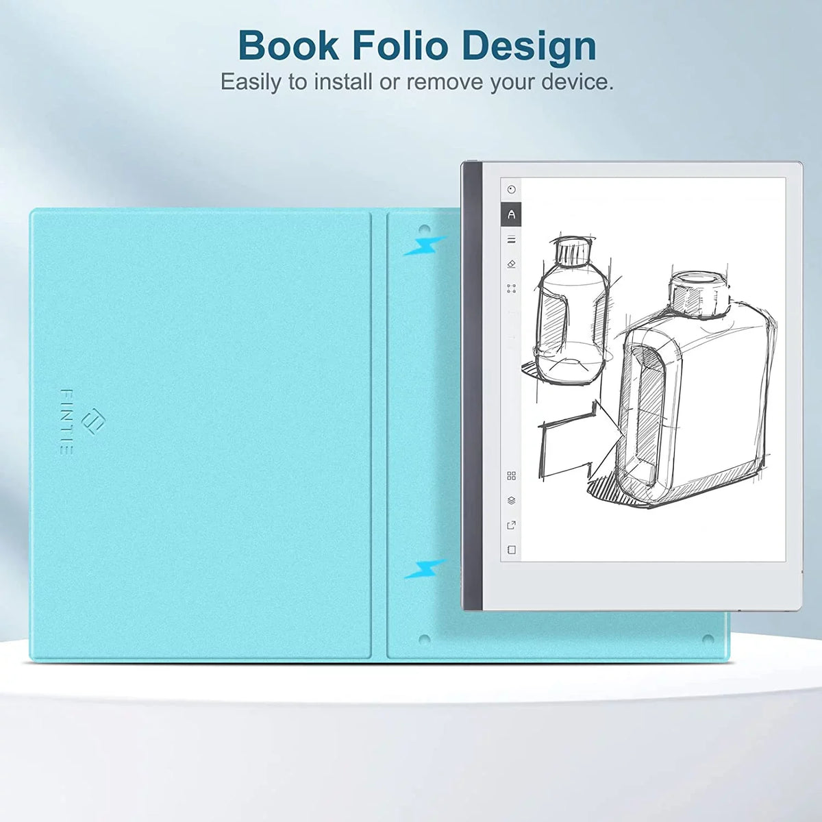 Sizelim Case for Remarkable 2 Digital Paper Tablet 10.3 inch (2020 Released) - Premium PU Leather Lightweight Book