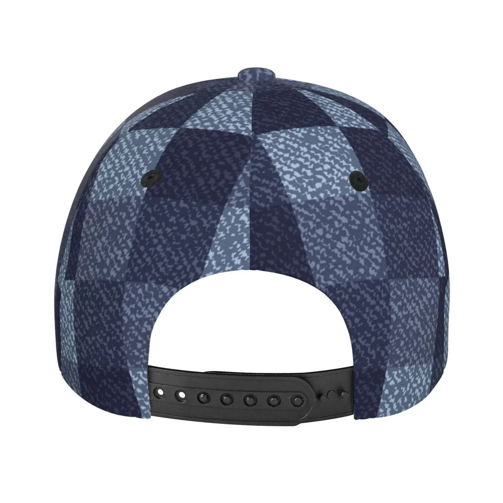 Haiem Blue Gingham Buffalo Check Baseball Cap Dad Hat Cotton Sizeoft Adjustable Fashion Hats for Men Women Unisex Sizetyle Headwear