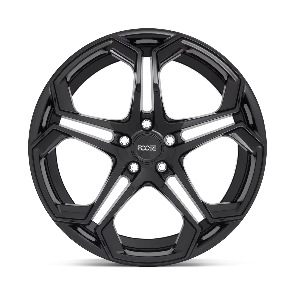 Foose 1PC Aluminum Rim F169 IMPALA 20X10.5in Gloss Black Finish, F169200565+40