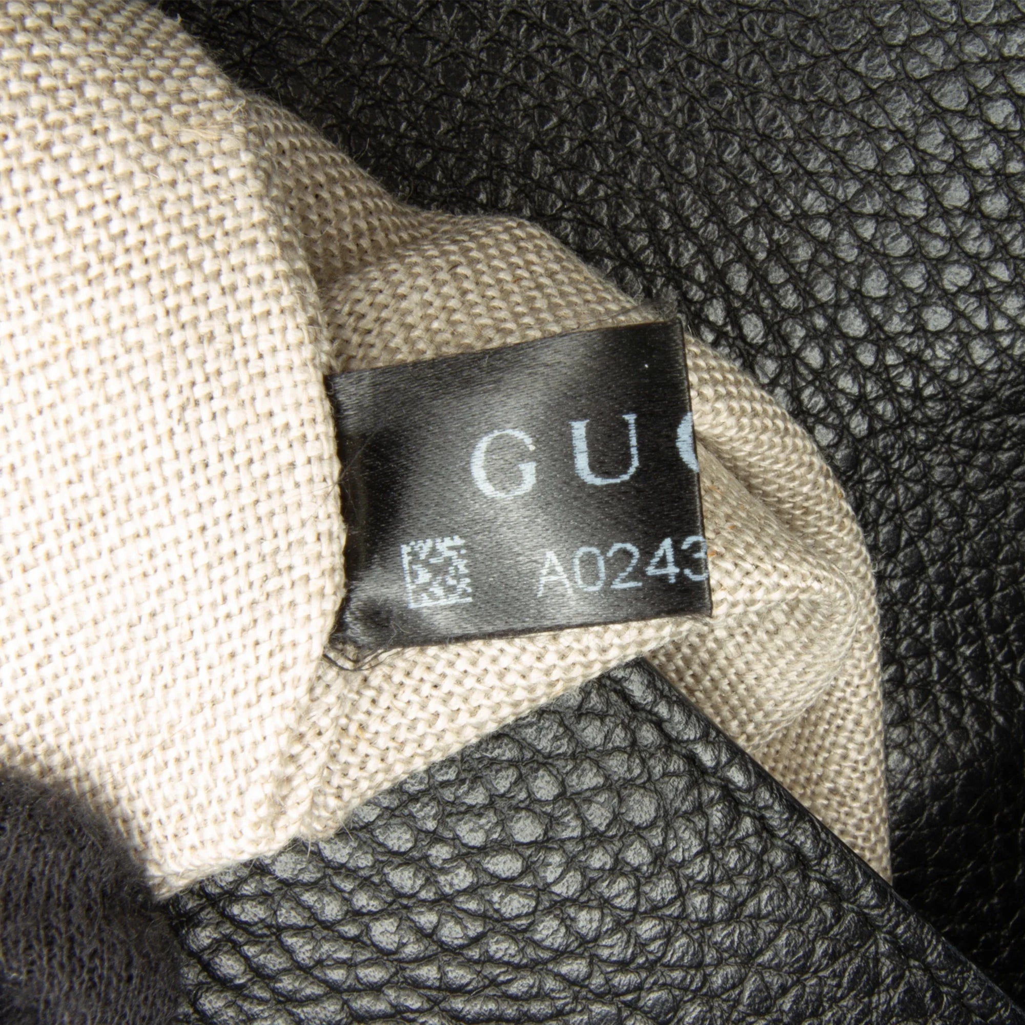 Pre-Owned Authenticated Gucci Medium Dollar Interlocking G Crossbody Bag Calf Leather Black Unisex (Good)