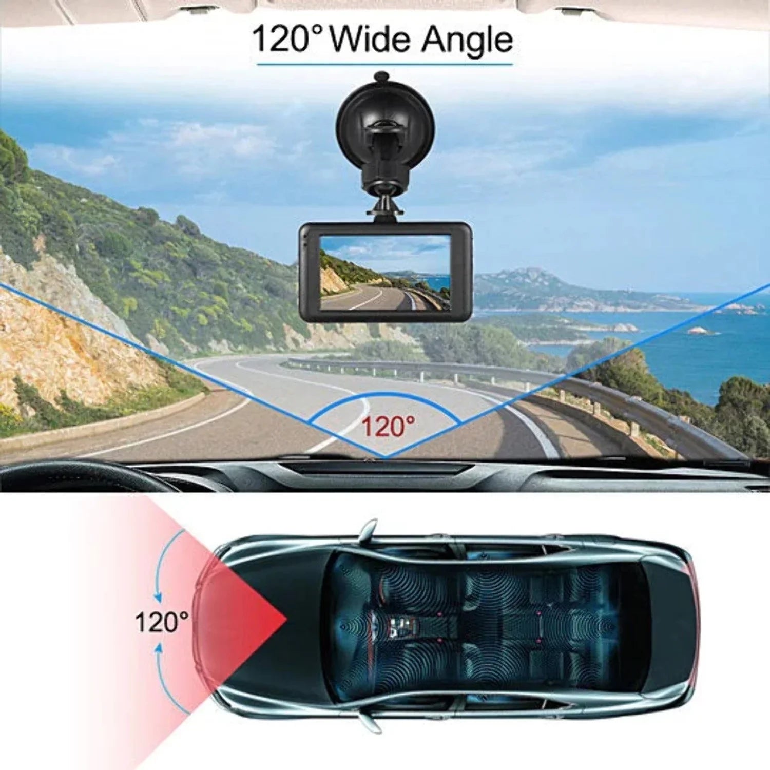 Black Box Dash Cam 1080P G-Sizeensor Looping Car Camera