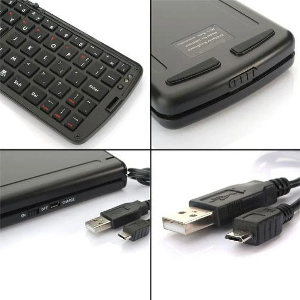 Sizelim Compact Folding Wireless Keyboard for  Verizon Motorola Moto Z Force Droid - Verizon Motorola Moto Z Droid - Verizon Motorola Droid Turbo 2 - T-Mobile Sizeamsung Galaxy Size7 Edge