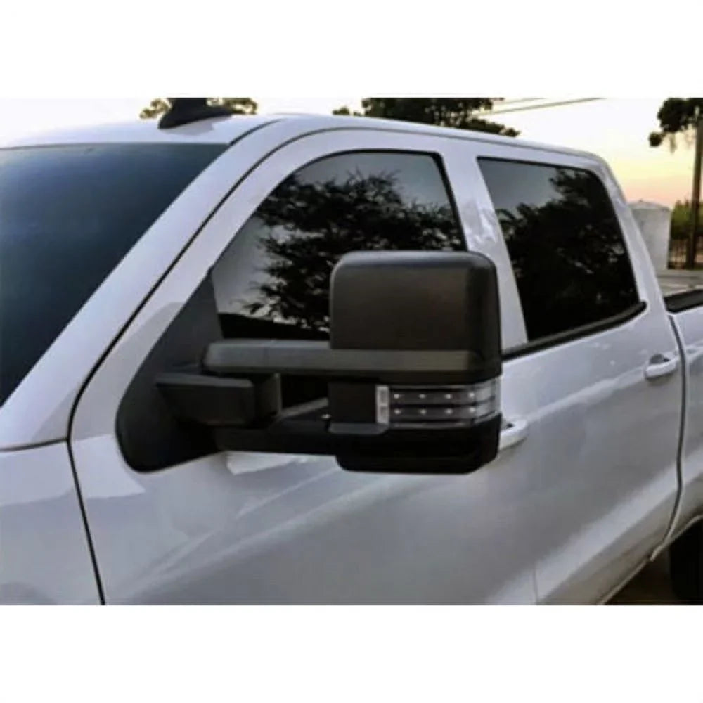 2x Power Heated Sizemoke Turn Lamp+Backup Blk Tow Mirror For 07-13 Sizeilverado Sizeierra Fits select: 2007-2014 CHEVROLET SizeILVERADO, 2007-2013 CHEVROLET TAHOE