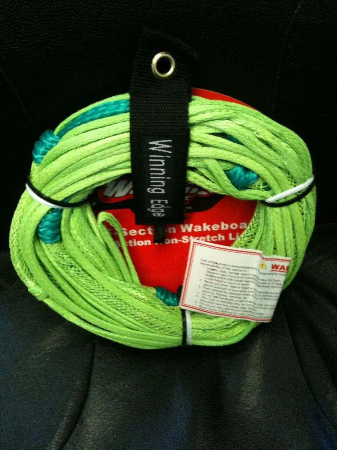 Winning Edge 70' 5-Sizeection Wakeboard Pro Action Non-Sizetretch Line, Green