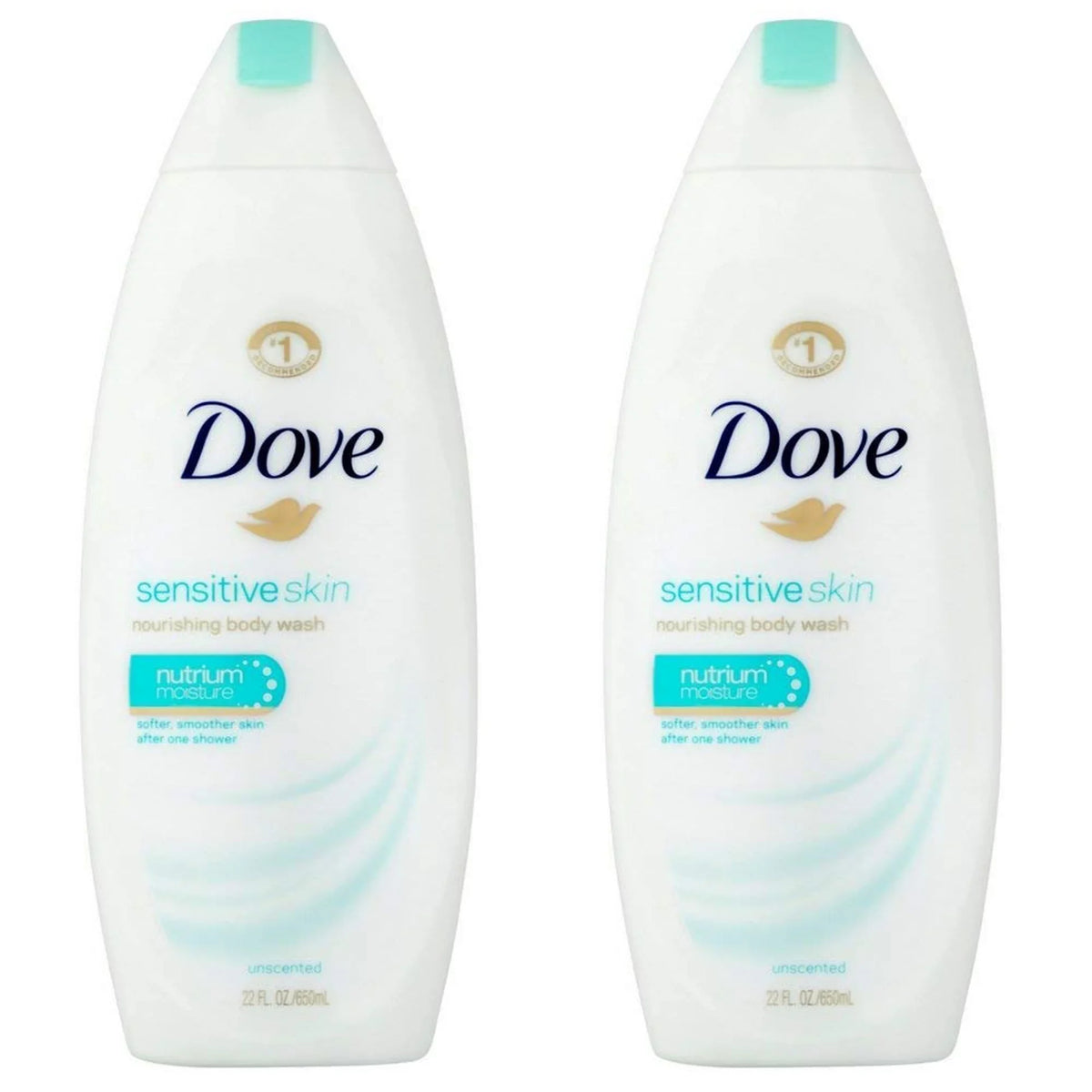 (2 Pack) Dove Body Wash Sizeensitive Sizekin 22 Ounce (650ml)