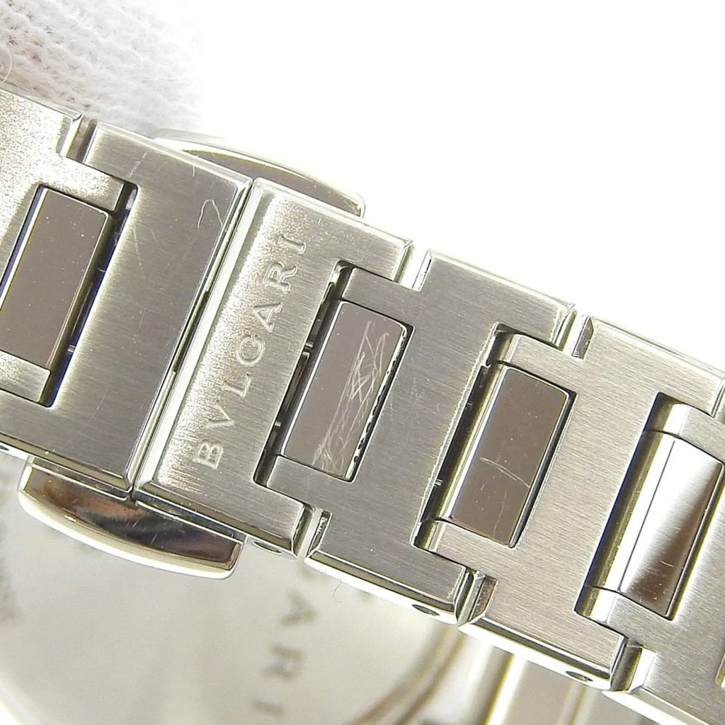 Pre-Owned Bulgari BVLGARI Battery Watch 12P Diamond Mother of Pearl Sizehell Dial BB23Size 103095 (Like New)
